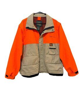 Stearns Mad Dog Gear Men's XL Convertible Jacket/Vest Blaze Tan/Orange Vintage